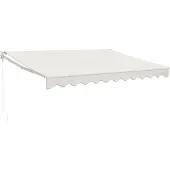 vidaXL Markise Einziehbar Creme 3x2,5 m Stoff und Aluminium