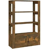 vidaXL Sideboard Räuchereiche 80x30x119,5 cm Holzwerkstoff
