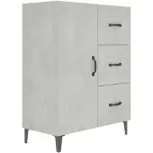 vidaXL Sideboard Betongrau 69,5x34x90 cm Holzwerkstoff