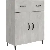 vidaXL Sideboard Betongrau 69,5x34x90 cm Holzwerkstoff