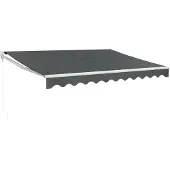 vidaXL Markise Einziehbar Anthrazit 3x2,5 m Stoff und Aluminium