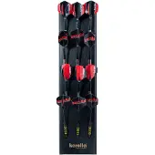 Karella Ultimo, Wandhalter für Dartpfeile, Dart Halter aus Holz für 12 Soft- oder Steeldarts, edler Darts Holder, Wand Display, praktische Darts Aufbewahrung, passend für jedes Dartboard