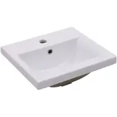 vidaXL Einbauwaschbecken 42x39x18 cm Keramik Weiß