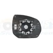 VAN WEZEL Spiegelglas, Außenspiegel 4076837 links für CITROËN/PEUGEOT