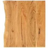 vidaXL Badezimmer-Waschtischplatte Massivholz Akazie 58x52x3,8 cm