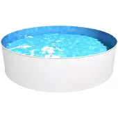 Steinbach , Stahlwand Swimming Pool "New Splasher Secure", weiß, Ø 350 x 90 cm