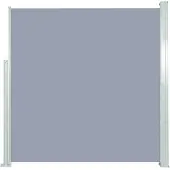 vidaXL Ausziehbare Seitenmarkise 140x314 cm Grau