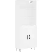 vidaXL Highboard Weiß 69,5x34x180 cm Holzwerkstoff