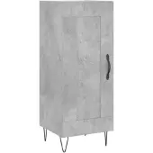vidaXL Sideboard Betongrau 34,5x34x90 cm Holzwerkstoff