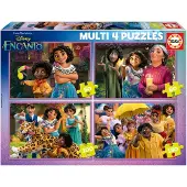 Educa Borras Multi 4 Zauber 50+80+100+ Puzzle 150 Stücke Golden Golden One Size