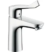 Hansgrohe Focus Waschtischmischer, extra langer Griff, ComfortZone100, Ausladung 119mm, ohne Ablaufgarnitur, chrom, 31915000