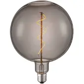 LUCANDE LED-Globe E27 Ø 18cm 4W 1800K, rauch