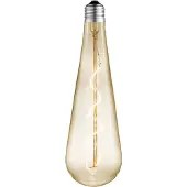 LUCANDE LED-Tropfenlampe, E27 4W, amber, Ø 9 cm, 2700K