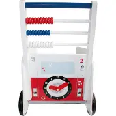 Roba Lauflernwagen "Teddy College", bunt, Lauflernhilfen, KinderB:34cm H:54cm T:55cm, Holz, Lauflernwagen, B:34cm H:54cm T:55cm
