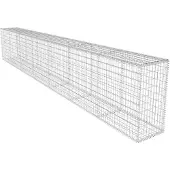 Super Merchant Gabionenwand mit Abdeckung Verzinkter Stahl 600x50x100 cm