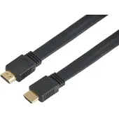 Techly EFB ICOC-HDMI2-FE-050TY HDMI High Speed mit Ethernet Flachkabel 4K 60Hz 5m ICOCHDMI2FE050TY