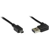 GOOD CONNECTIONS Alcasa 3310-EU02W, 2 m, USB A, Mini-USB B, USB 2.0, Stecker/Stecker, Schwarz