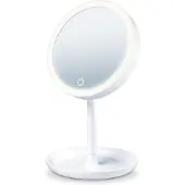 Beurer BS 45 Beleuchteter Kosmetikspiegel mit LED Licht, Touch Sensor Knopf, mag