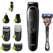 Braun All-in-one MGK 5260, Waschbar, Batterie/Akku, Schwarz