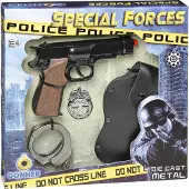Cpa Toy Polizei-set Pistole 8 Schuss + Handschellen