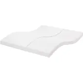 vidaXL Schaumstoffmatratze Weiß 200x220 cm 7-Zonen Härtegrad 20 ILD