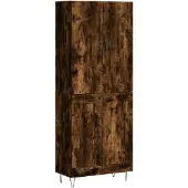 vidaXL Highboard Räuchereiche 69,5x34x180 cm Holzwerkstoff