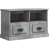 vidaXL TV-Schrank Betongrau 80x35x50 cm Holzwerkstoff