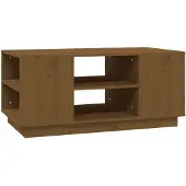 vidaXL Couchtisch Honigbraun 90x49x40,5 cm Massivholz Kiefer