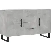 vidaXL Sideboard Betongrau 100x36x60 cm Holzwerkstoff
