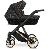 Kunert Ivento Kinderwagen Pastellgras / Schwarzer Rahmen / 2 IN 1