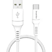 IMoshion Braided USB-C-zu-USB-A Kabel - 1 Meter - Weiß