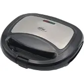 Elta Edelstahl Sandwichtoaster, ST-102, Edelstahl/Schwarz