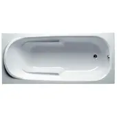 Riho Columbia Rechteck-Badewanne, Einbau, 1-Sitzer, weiß, B004001005, Ausführung: 140x70x47cm, Nutzinhalt: 95 Liter