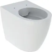Geberit iCon Stand-WC, Tiefspüler, spülrandlos, verdeckte Befestigung, 502.382.00.1, Farbe: Weiß