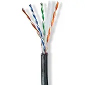 Nedis CCBG8590BK305S CAT6-Netzwerkkabel-Rolle U/UTP 305 m Außenbereich Schwarz