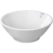 Duravit Aufsatzwaschbecken Bacino d 42cm, o. Hahnl. + Hahnloch, m ÜL, weiß