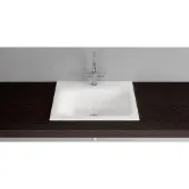 Bette BetteLux Einbauwaschtisch, 1 Hahnloch, ohne Überlauf, 800x495x120mm, A161-000HLW1, Farbe: Weiß