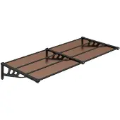 vidaXL Türvordach Schwarz 199x90 cm Polycarbonat