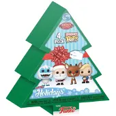 Funko POP! FK73924 - Rudolph mit der roten Nase Pocket POP! Vinyl Figuren 4er-Pack Tree Holiday 4 cm