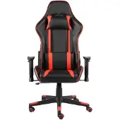 The Living Store Gaming-Stuhl Drehbar Rot PVC