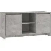 The Living Store TV-Schrank Betongrau 102x37,5x52,5 cm Holzwerkstoff