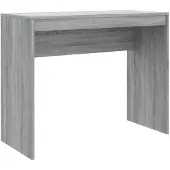 The Living Store Schreibtisch Grau Sonoma 90x40x72 cm Holzwerkstoff
