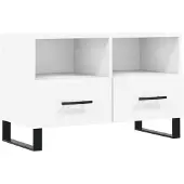 The Living Store TV-Schrank Weiß 80x36x50 cm Holzwerkstoff