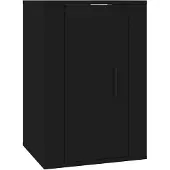 The Living Store TV-Wandschrank Schwarz 40x34,5x60 cm
