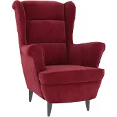 The Living Store Sessel Weinrot Samt