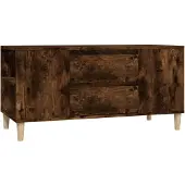 The Living Store TV-Schrank Räuchereiche 102x44,5x50 cm Holzwerkstoff