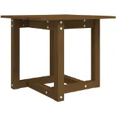 The Living Store Couchtisch Honigbraun 50x50x45 cm Massivholz Kiefer