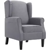The Living Store Sessel Dunkelgrau Stoff