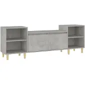 The Living Store TV-Schrank Betongrau 160x35x55 cm Holzwerkstoff