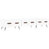 The Living Store TV-Schrank Weiß 150x36x30 cm Holzwerkstoff